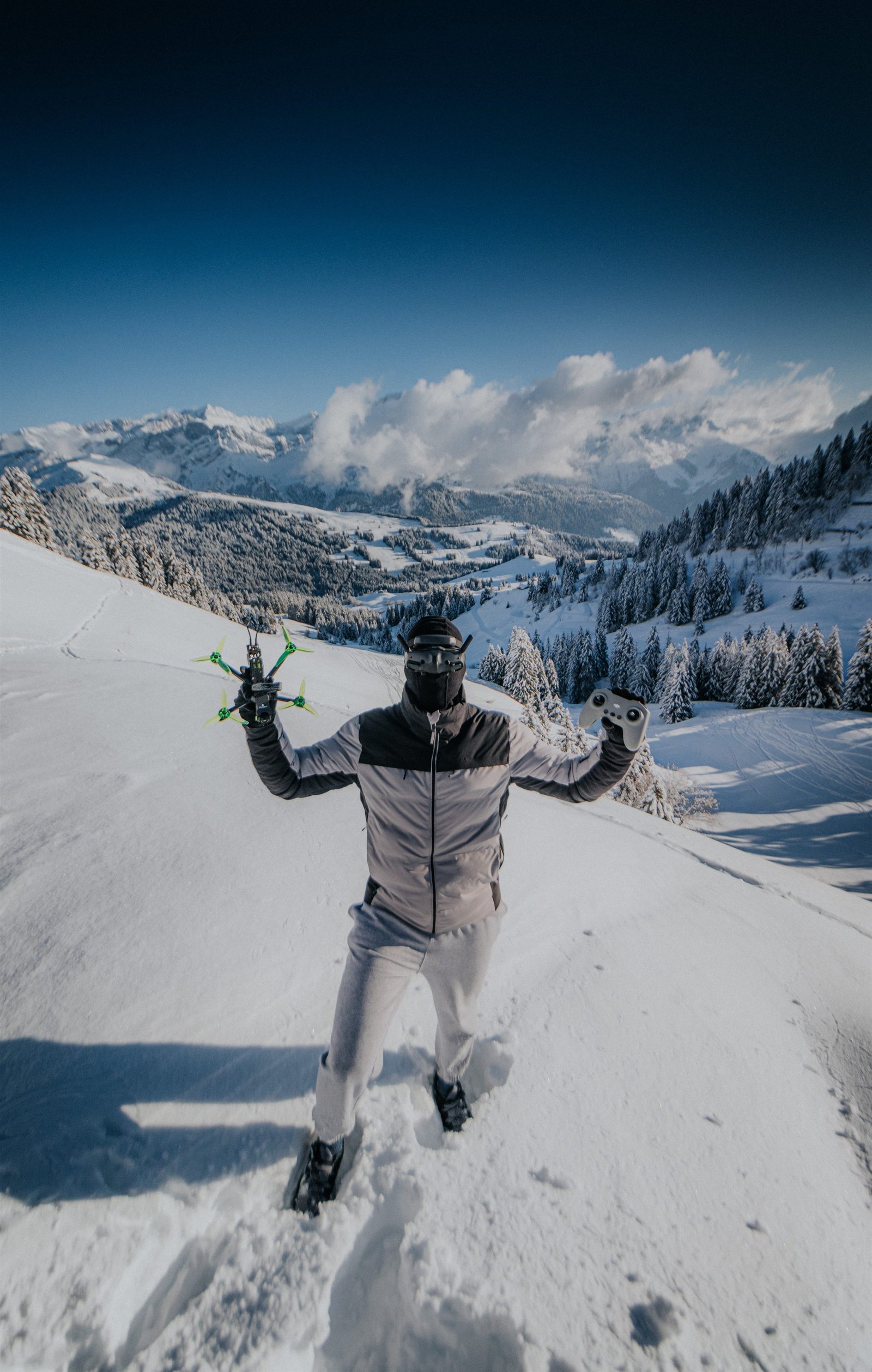 David con su dron FPV