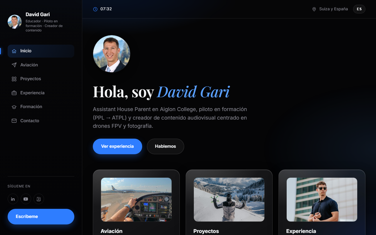 Captura de este portfolio